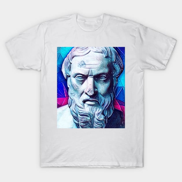 Herodotus Snowy Portrait | Herodotus Artwork 13 T-Shirt by JustLit